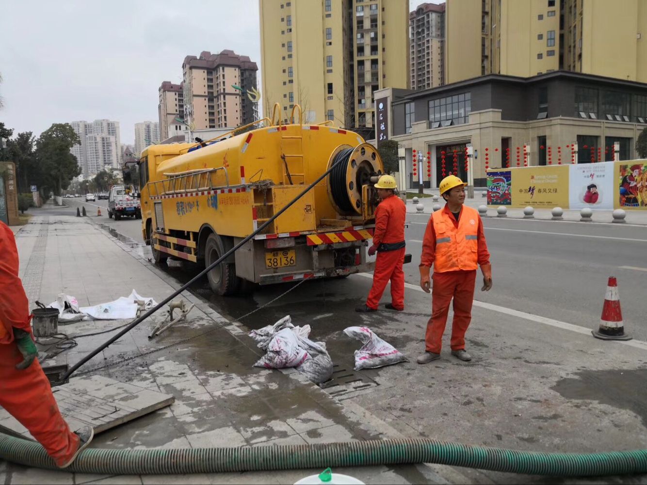 桂阳排污管道清淤-管道清洗